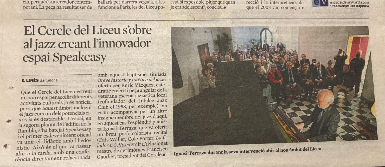 Ponente en el Círculo del Liceo